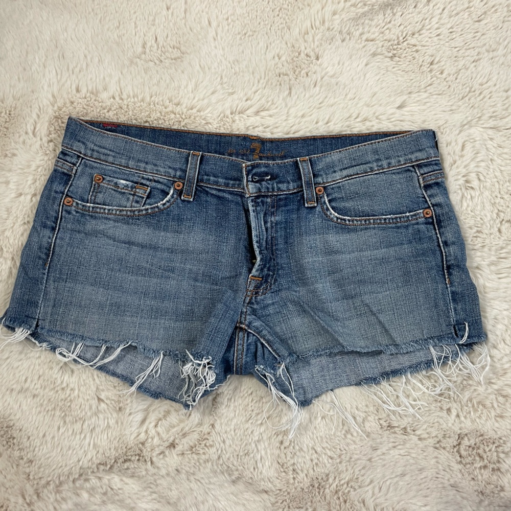 7 for Mankind cut off jean shorts - 31